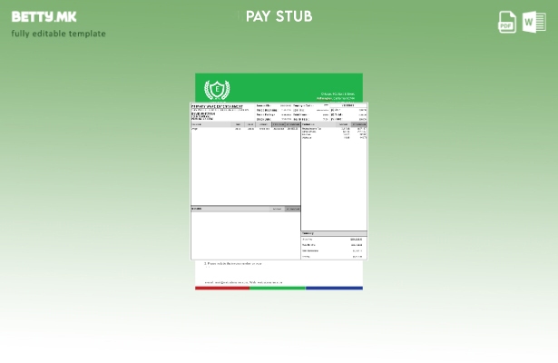 Модерен стил шаблон за изводи за плаќање за забава со примарен бран